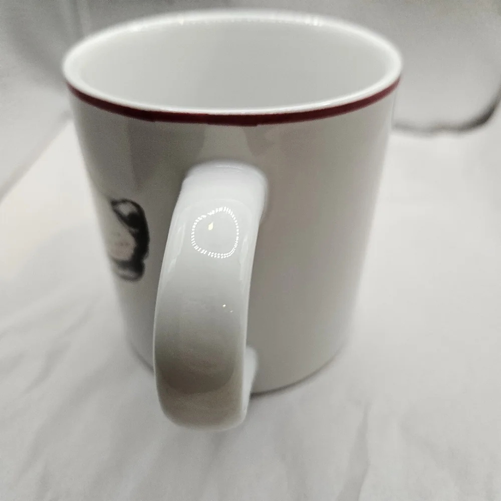 Williams Sonoma White and Brown Dog In Sweater Mug